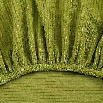 Armløst sofatrekk 3-seters ensfarget tykt vanntett elastisk sofatrekk for sammenleggbare sofaer og sovesofaer. (Grønn)