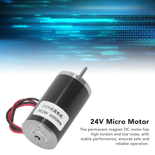 31ZY Pysyvän Magneetilla Varustettu Sähkömoottori Korkea Vääntömomentti Säädettävä Nopeus Metallivaihteinen Moottori DC 24V 6000RPM