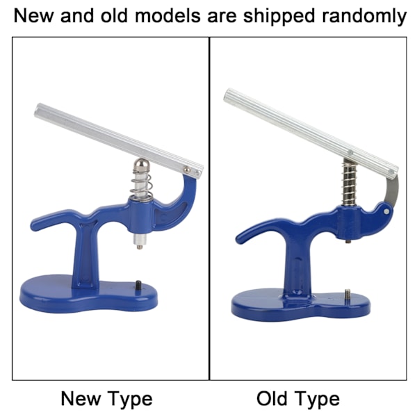 Urværkspresseværktøj Blå Legering Håndpresset Tryk Reparations Manuelt Værktøj med 12 stk. Matricer