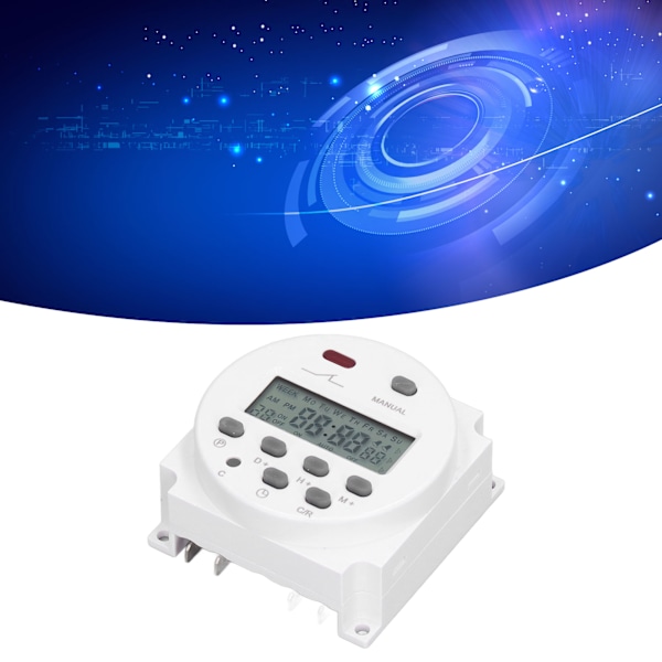 Electronic Timer Programmable LCD Digital Time Control Relay Switch 16 On 16 Off Cn101ADC12V