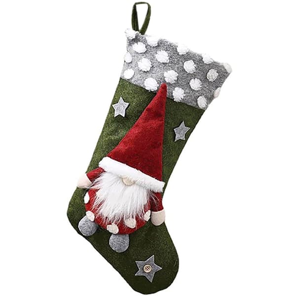 Coofit Julstrumpa Tomte Festlig Dekorativ Jul Hängande Strumpa Julstrumpa