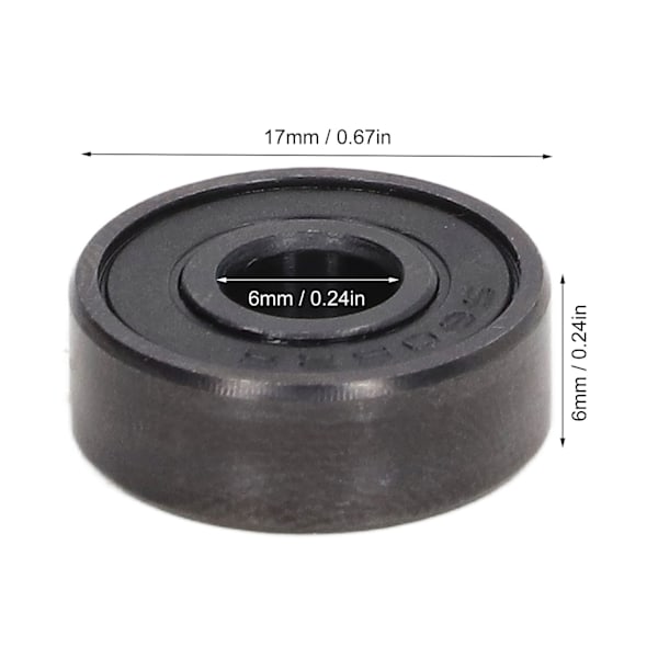 20 stk. Miniature Dyb Rillkuglelejer Dobbelt Forseglede Skateboard Kuglelejer S606RS
