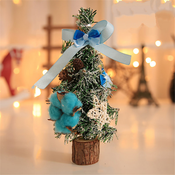 26cm Mini Lille Julebord Bordtræ Smukt Fest Festival Dekoration Julepynt (#2)