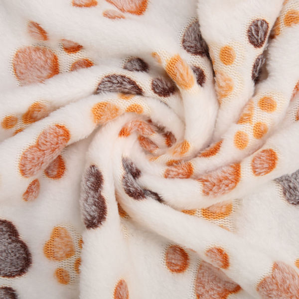 3 stk. Hundepotens Fleece-tæppe Koralfleece Sød Hundepotens Bidresistent Blød Varmt Sovetæppe til kæledyr Hunde Beige S