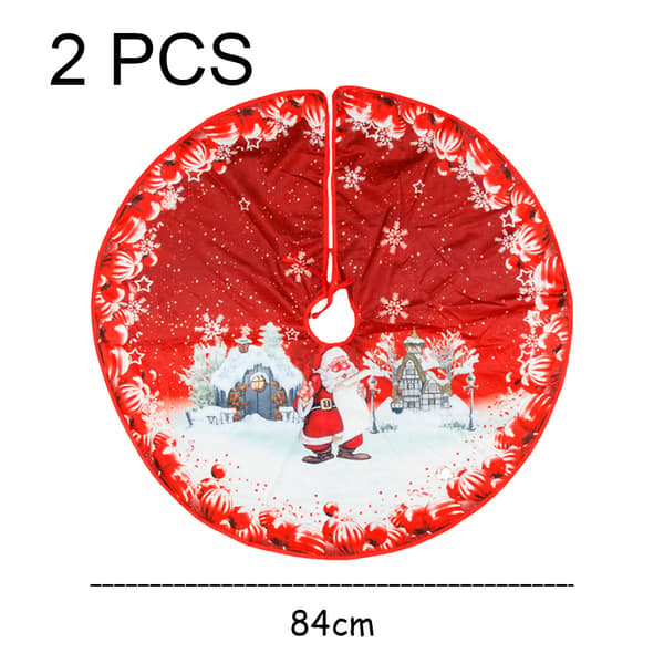 84 cm Jul Nyår Julgransmatta ornament style2