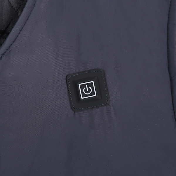 USB Intelligent Uppvärmd Väst utan Ärmar Uppvärmd Jacka Vindtålig Jacka Varm (XXXXL)