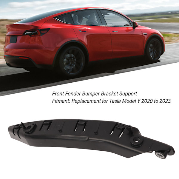 Framfångarskyddsstödbrakett Stöd Skydd Stilren Stödbrakett för Montering av Stötfångare Ersättning för Tesla Model Y Höger 1493770 00 B