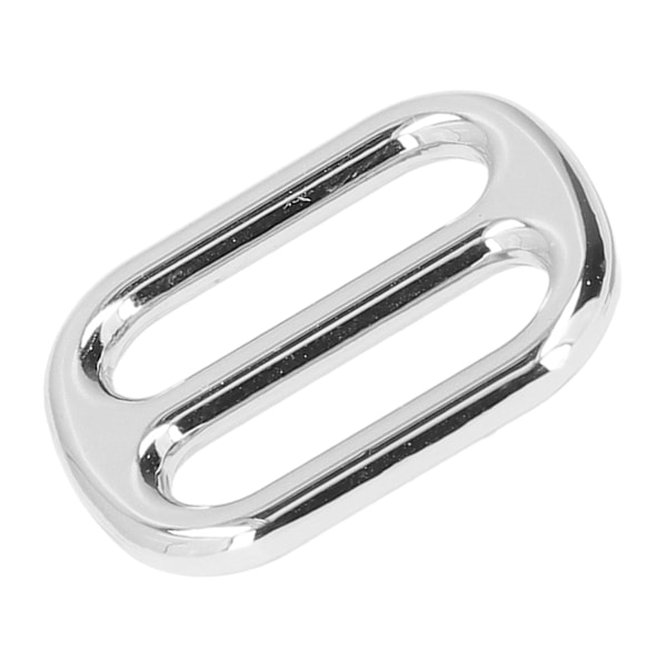 10 st Metallspännen Zinklegering Utsökt Hantverk Mycket Hållbart Färgfast Bred Användning Metallglidspänne Silver