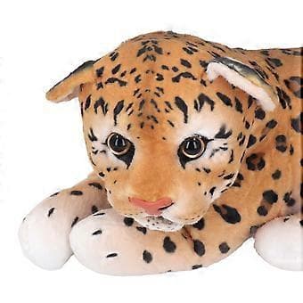 Mjukisdjur Docka Söt Simulation Djungeldjur Mjukt Foder Djur Mjukisdocka Leksak för Vardagsrum Sovrum Leopard