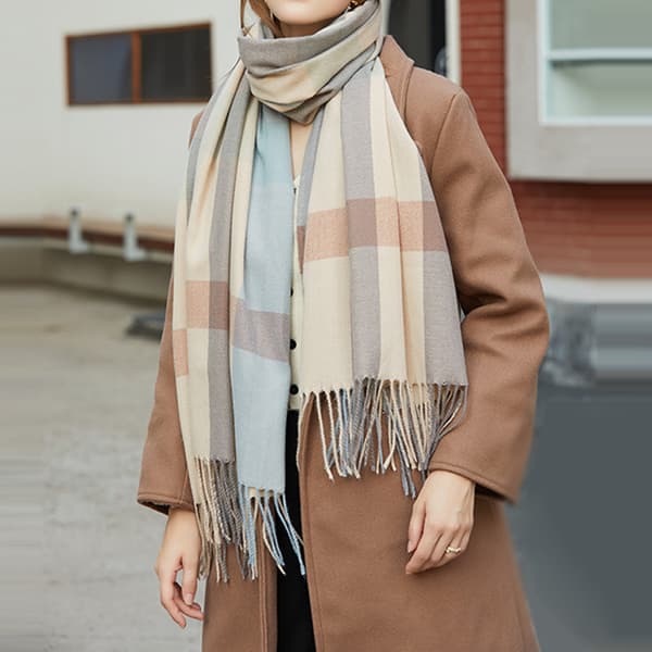 Vinterhalsduk, varma halsdukar, accessoarer för kallt väder, halsdukar med fransar