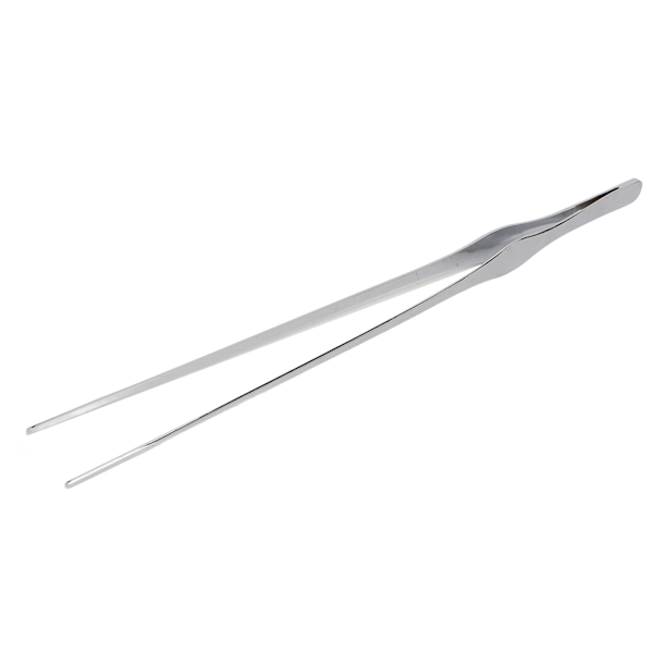 Akvarietang Akvariepinsett Rustfritt Stål Langt Håndtak Fisketank Akvatiske Tang for Akvarieplanter Underlag Gråstein Koraller Rett Tang
