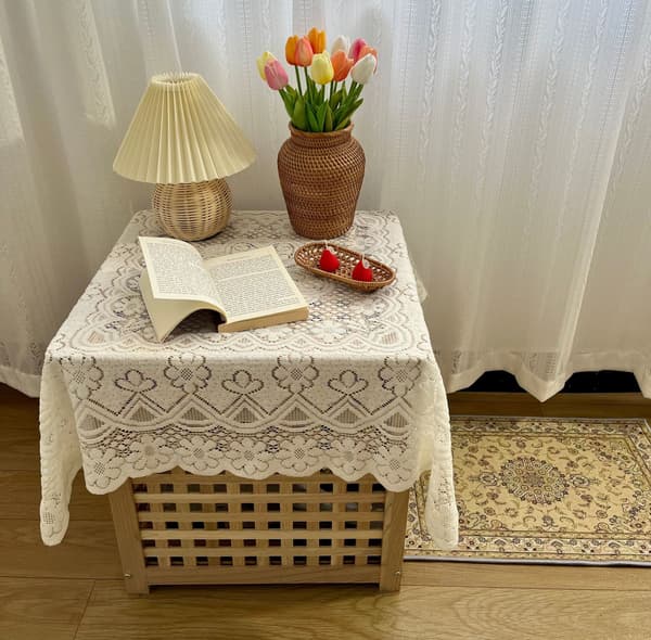 Spetsduk - Rund 90x90 Spetsduk Bohemisk Elegant F