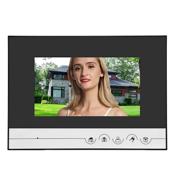 7 tommers TFT Video Intercom Dørtelefon System Intelligent Tilgangsdørkamera 110-240VEU&nbsp;Plugg