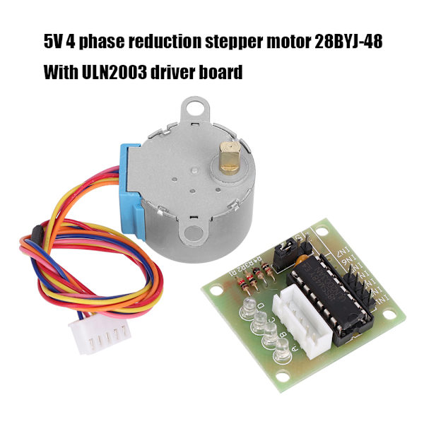 4 Sæt Hastighedsreduktionstrinsmotor 4 Fase UL2003 Driverkort Testmodul Elektriske Dele