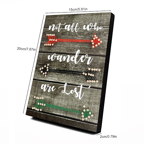 DIY Nail String Art Kit med Pilmønster 3D Tegning Negle Vindende Linjer Maleri Hjem Decor