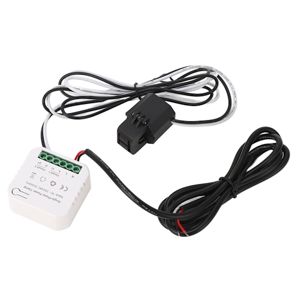 Smart Energimätare för ZigBee KWh Strömförbrukning Mätare med 80A Clamp Strömtransformator 90‑250VAC