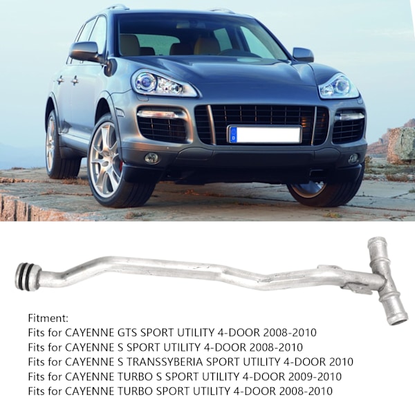 Motor Kølemiddelrør 94810606910 Turbo Nedre Kølemiddelrør til CAYENNE GTS SPORT UTILITY 4‑Dørs