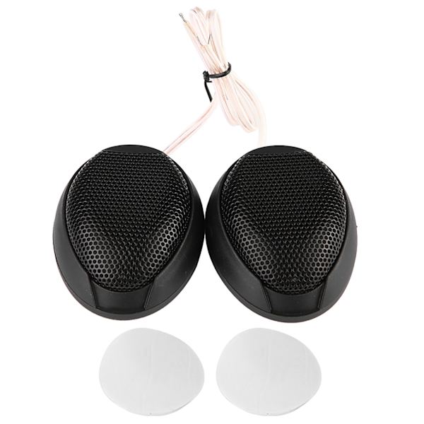 10W Mini Bilhøjttaler Audio Rund Klæbende Højttaler Bilhøjttaler med Lim (Sort)