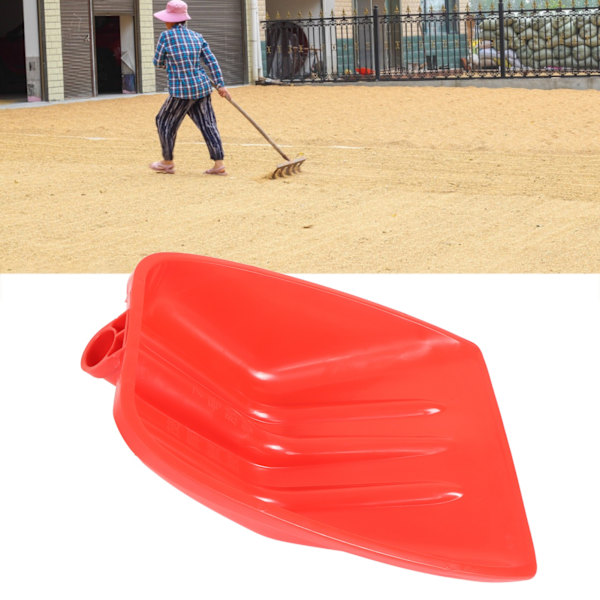 Snøskuffe Rød Tykknet PP Plast Slitesterk Sterk Barnevennlig Skuffe for Hage 39 X 30cm / 15.4 X 11.8in