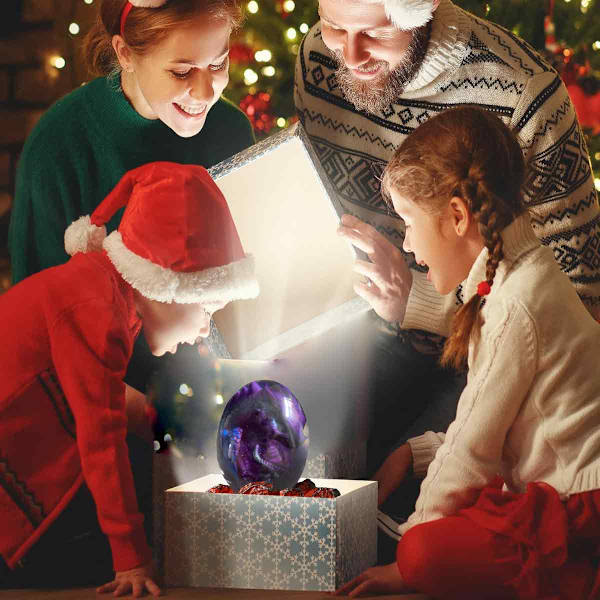 Lava dinosaur egg glødende drage egg skrivebordsdekorasjon julegave