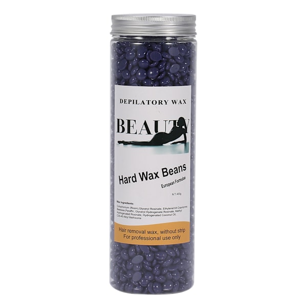 400g/Flaske Depilatorisk Varmt Hårdvoks Voksning Bønne Arm Krops Bikini Hårfjerning (Lavendel)
