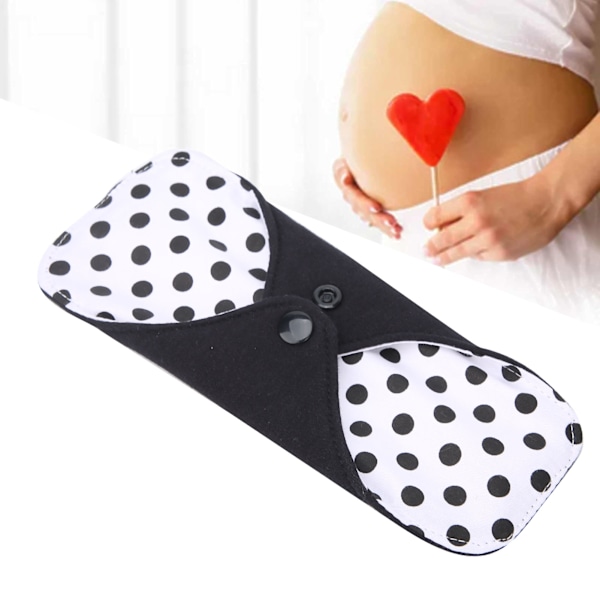 5 stk Kvinnelige Sanitærbind Bomulls Gjenbrukbare Lekkasjesikre Vaskbare Gravide Kvinne Menstruasjonsbind 18cm x 21cm