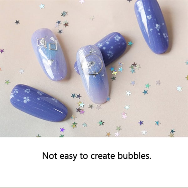 4-i-1 Multifunktionel Neglelak Vaskfri Topcoat Gel Manicure DIY Værktøj 8ml