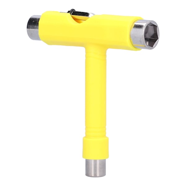 Skate Tool Multifunktionel Bærbar Skateboard TType Hex Nøgle Sæt Beslag Hardware Gul