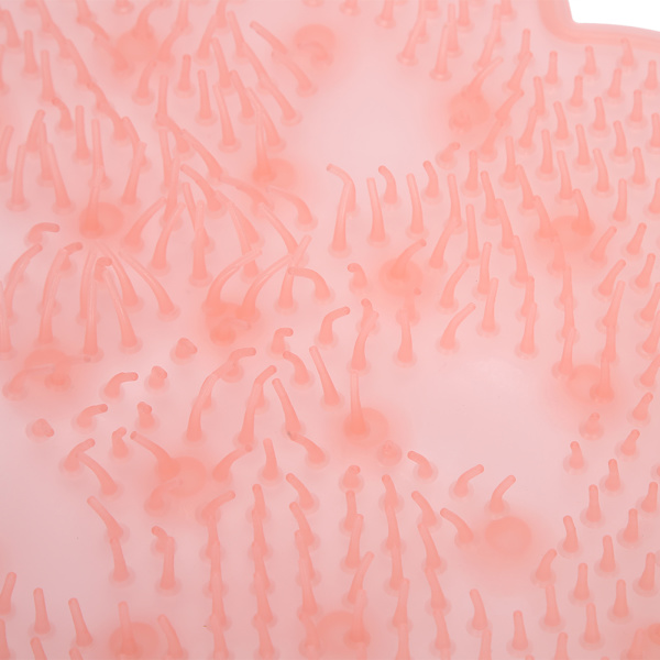 2-pack Fotmassagematta Duschtvätt Fotskrubb Halksäker Exfolierande Fotsugkoppar Rosa