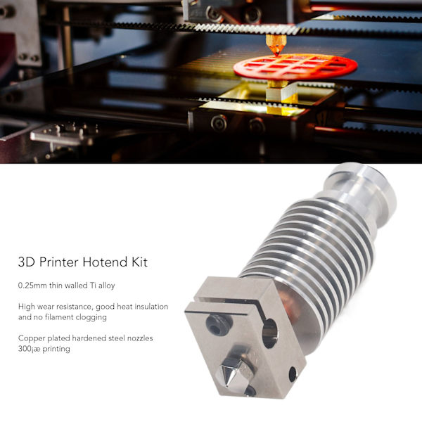 3D-printer Hotend-sett for Voron2.4 Oppgradering - Forgylt Kobberdyse Varmeblokkdeler Tilbehør