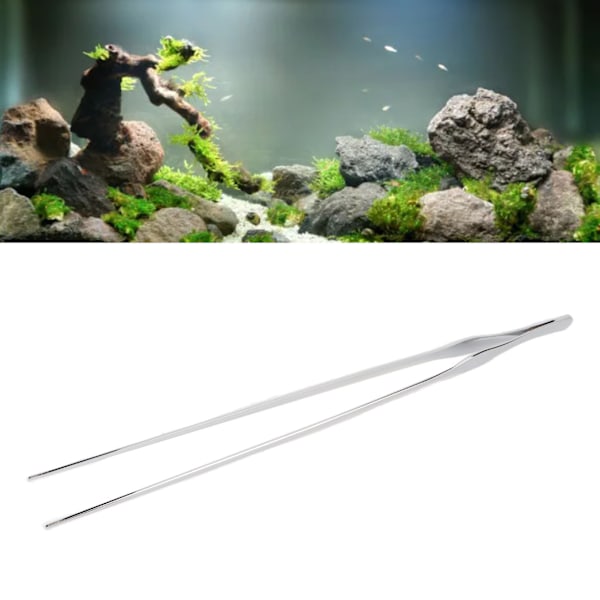 Akvarietang Akvarietang Professionel Rustfri Stål Rustfri Reptil Foder Tang til Akvariet Planter Reptiler Lige Tang