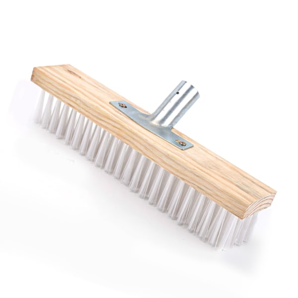 Floor Brush Head Nylon Bristles Heavy Duty Scrub Brush Head Replacement for Lane Steps Terrace Deck Tiles 30cm / 11.8in Long