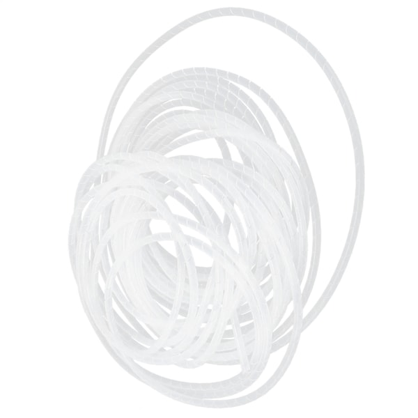 Spiral Wire Wrap Kabelhylse Slange Fleksibel Kabelarrangør Holder Håndtering Hvit Φ14‑4,5 meter