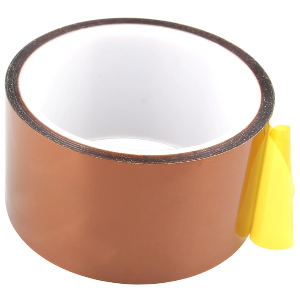 Högtemperaturtejp, Högkvalitativ Värmebeständig Polyimidtejp För Maskering, Lödning, Elektrisk Användning, Guld, 50mm*33m, Lämnar Inga Rester, Hög Isolering