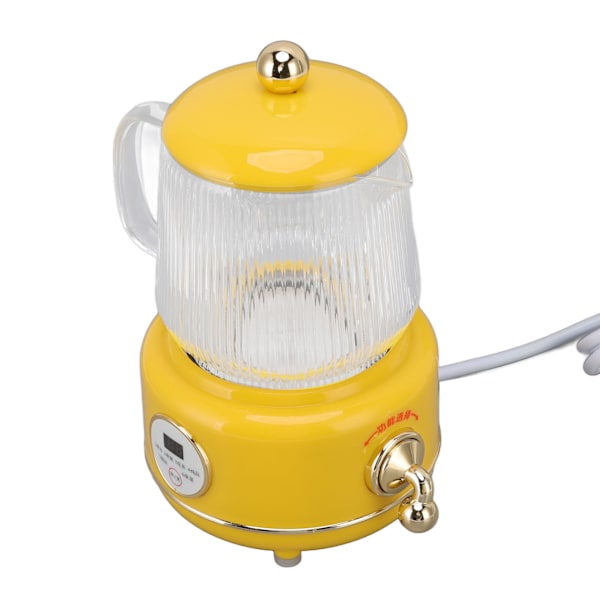 600ml Elektrisk Värmepanna 50Hz Exakt Matlagning Glas Elektrisk Tekanna för Studentrum Hem Camping Resor