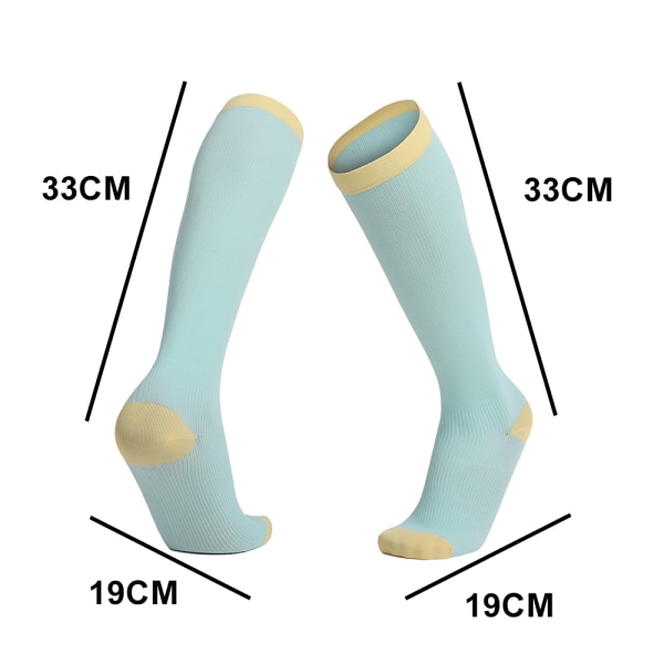 Ny stil tighta strumpor Kompressionsstrumpor för män och kvinnor yellow  feaf | yellow | Fyndiq