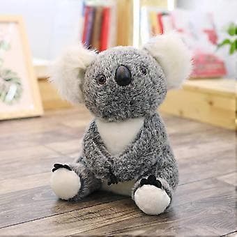 Koala Bamse Plussjdyr Simulering Koala Dukke Lekegave (Grå, 30 cm)