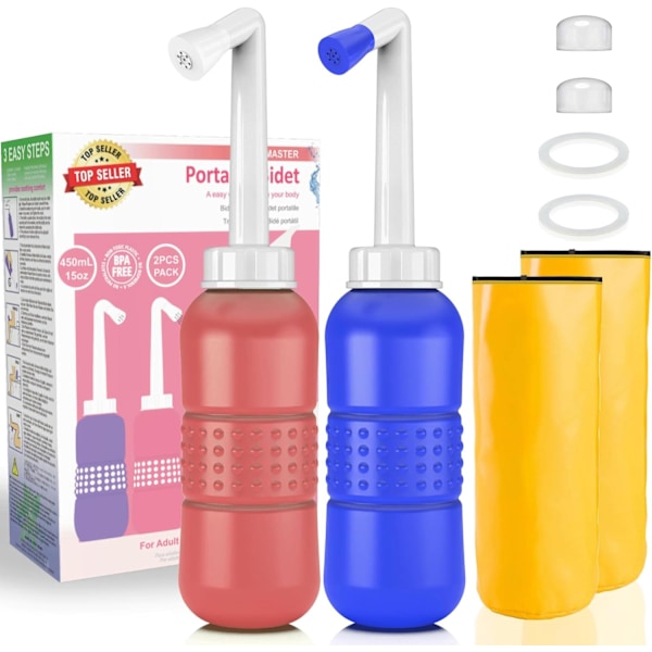 Perineal Rengöring Essentiell, Miljövänlig Portabel Peri-flaska för Återhämtning Efter Förlossning, Hygienvård 450ml Ergonomisk Design Läcksäker Resebidé