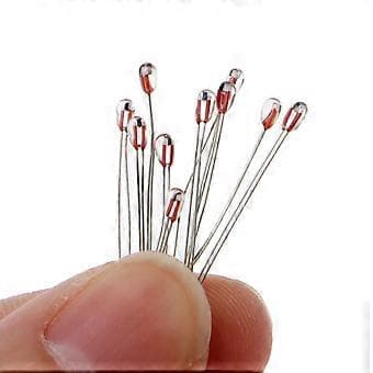 10 stk. 3D Printer 100K ohm NTC 3950 1% Termistorer 1.8mm Temperatursensor