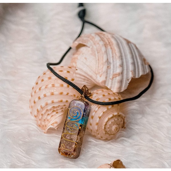 7 Chakra Kaulakoru Käsintehty Healing Orgone Ripus Kristallikaulakoru