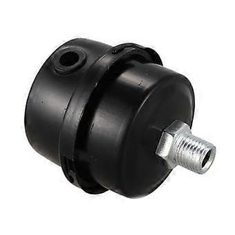 Inntaksfilter Lyddemper 1/4BSP 13mm Gjenge Svart