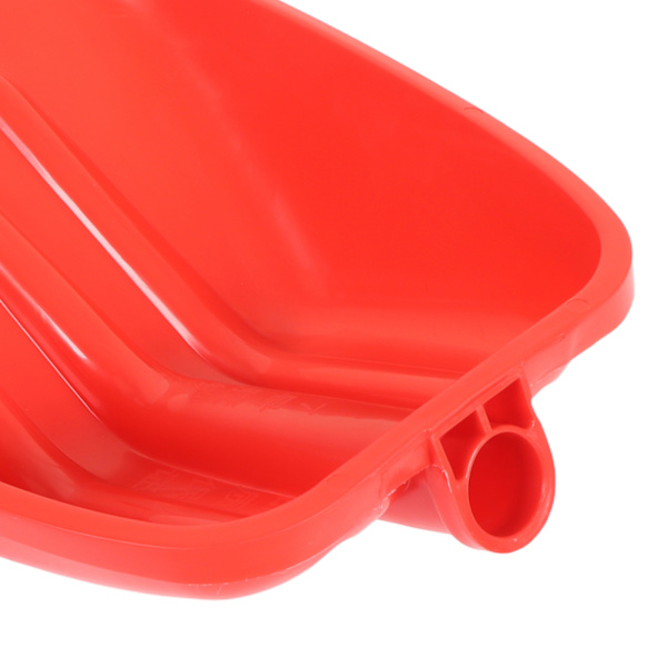 Sneskovl Rød Tykknet PP Plast Slidstærk Robust Børnesikker Skovl til Have 39 X 30cm / 15.4 X 11.8in