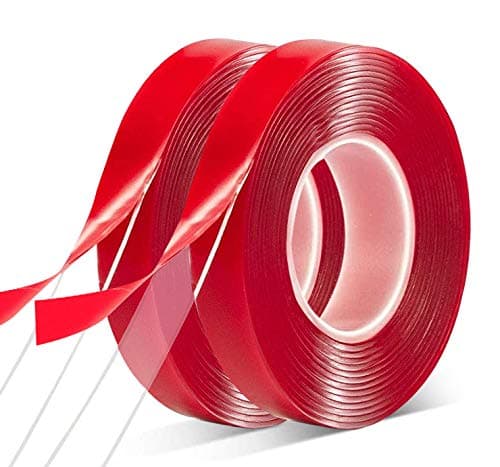 2-pack dubbelhäftande tejp kraftig - 0,39\"10Fts Akryl Stark