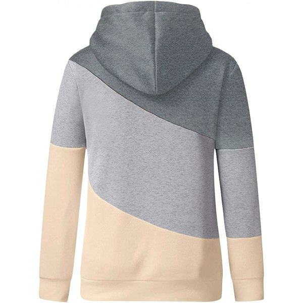 Naisten hupparit Pullover Cowl Neck Casual pitkähihainen Colorblo