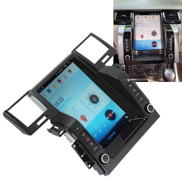 12,1 tuuman auton stereot HD kosketusnäyttö Langaton Carplay GPS-navigaattori Soittimen vaihto Land Rover Range Rover Sport L320 4+64G