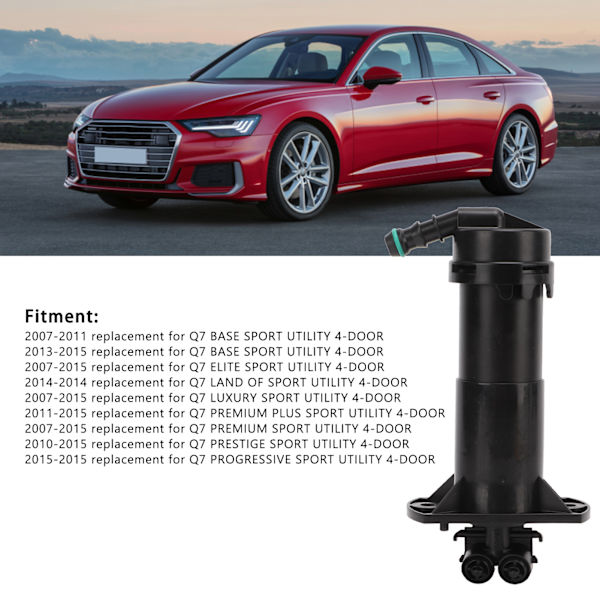 Forlygtevasker Vandspray 4L0955102 Højre Side Udskiftning til Q7 BASE SPORT UTILITY 4‑Dørs 2007‑2011