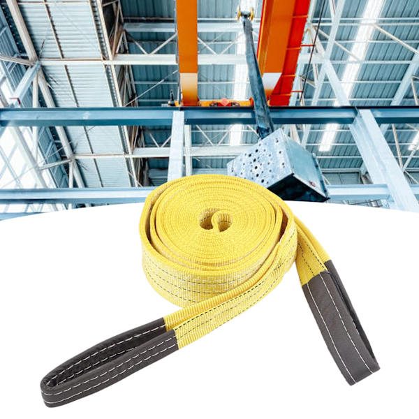 Løfteslyngrem 3T 6614LB 6M 19.69FT Fortykkende Udvidet Polyester Robust Stabil Rigging Løfteslyng til Kran Hejs