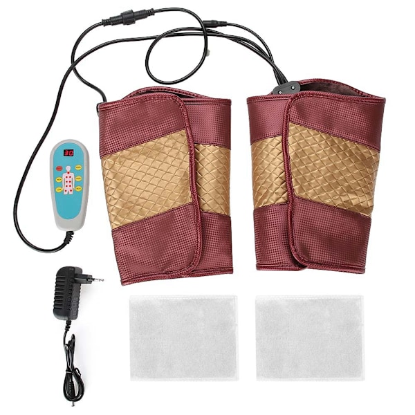 110-240V Elektrisk Uppvärmd Knäskydd Infraröd Vibrationshållare Massagebehandling Benmassager EU