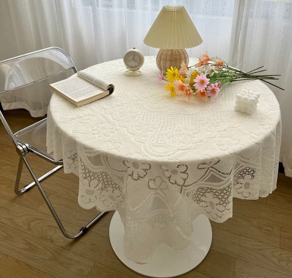 Spetsduk - Rund 90x90 Spetsduk Bohemisk Elegant F