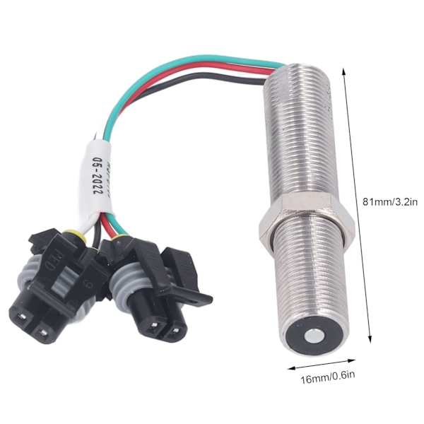 Magnetisk Pickup Hastighedssensor 5/8 M16 UNF Rustfrit Stål MSP6732 Generator MPU Hastighedssensor